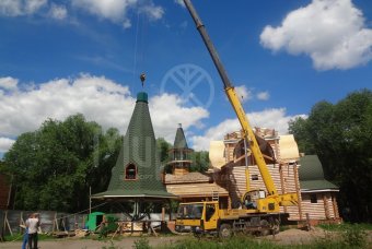 Ход строительства церкви «Преподобного Алексия» в п. Пушкино