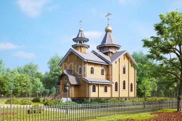 Проекты церквей из оцилиндрованного бревна