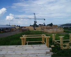 Производство оцилиндрованного бревна в Омске